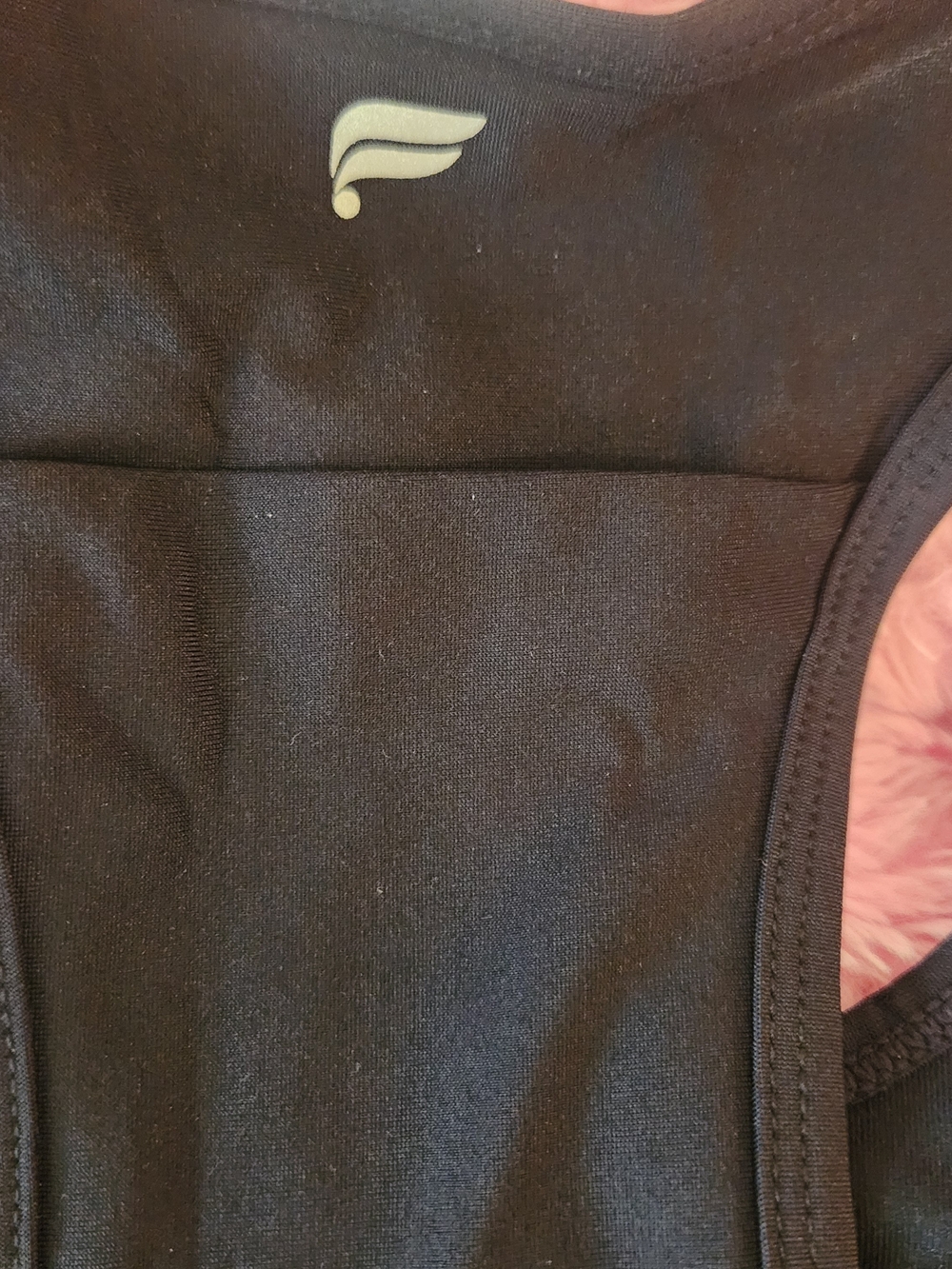 Fabletics Black Racerback Sports Bra - Picture 4 of 7